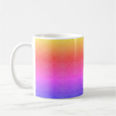 Ipanema Rainbow Hypnotic Diamond Modern Pop Art Kaffeetasse (Links)