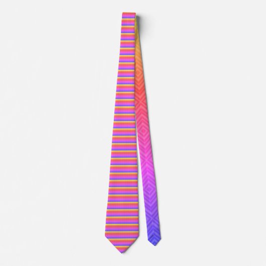 Ipanema Rainbow Hypnotic Diamond Modern Pop Art Krawatte (Vorderseite)