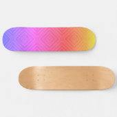 Ipanema Rainbow Hypnotic Diamond Modern Pop Art Skateboard (Horizontal)