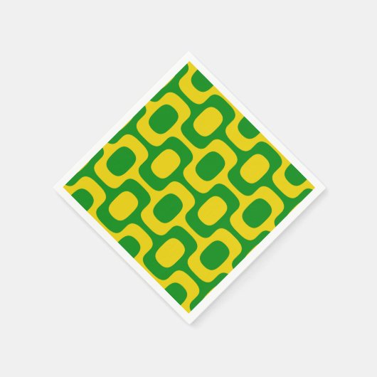 Ipanema Sidewalk Pattern, Beach Pattern, Brasilien Serviette (Ecke)