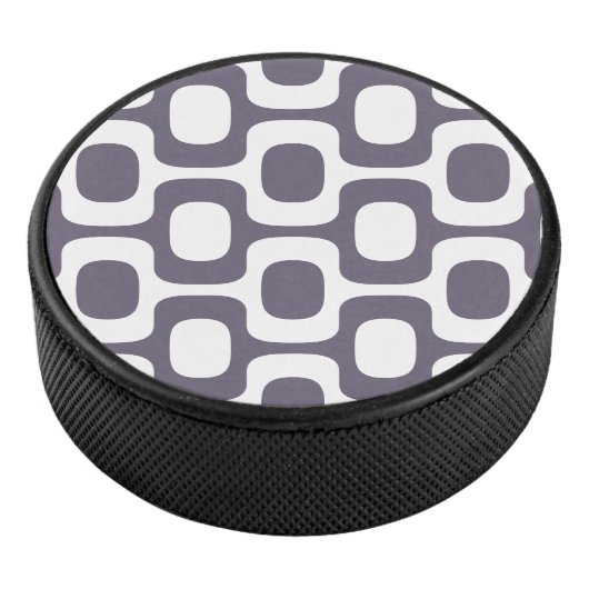 Ipanema Sidewalk Pattern, Beach Pattern, Brazil Eishockey Puck (3/4)