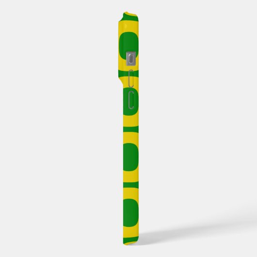 Ipanema Sidewalk Pattern, Beach Pattern, Brazil iPhone Hülle (Linke Seite)