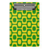 Ipanema Sidewalk Pattern, Beach Pattern, Brazil Mini Klemmbrett (Vorderseite)