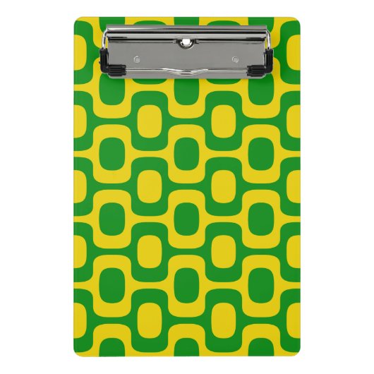 Ipanema Sidewalk Pattern, Beach Pattern, Brazil Mini Klemmbrett (Vorderseite)