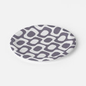 Ipanema Sidewalk Pattern, Beach Pattern, Brazil Pappteller (Schrägansicht)