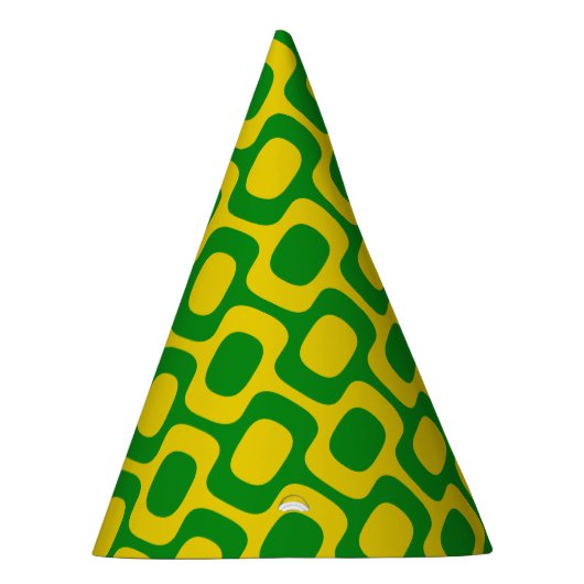 Ipanema Sidewalk Pattern, Beach Pattern, Brazil Partyhütchen (Rechts)