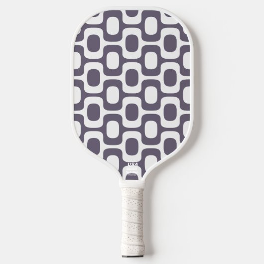 Ipanema Sidewalk Pattern, Beach Pattern, Brazil Pickleball Schläger (Vorderseite)