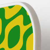 Ipanema Sidewalk Pattern, Beach Pattern, Brazil Pickleball Schläger (Linke Seite)