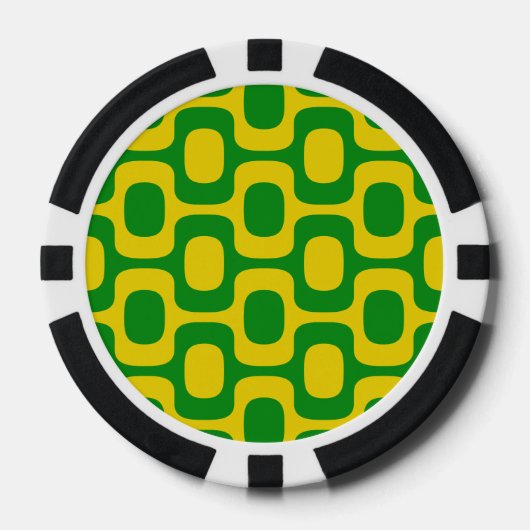 Ipanema Sidewalk Pattern, Beach Pattern, Brazil Pokerchips (Vorderseite)
