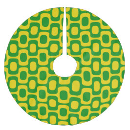 Ipanema Sidewalk Pattern, Beach Pattern, Brazil Polyester Weihnachtsbaumdecke