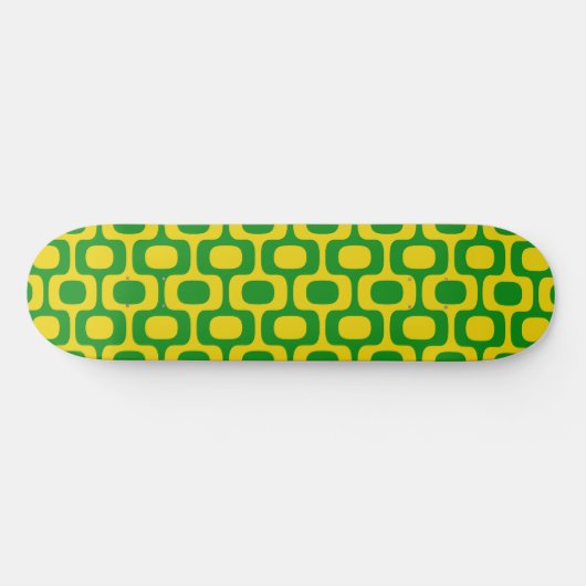 Ipanema Sidewalk Pattern, Beach Pattern, Brazil Skateboard (Horizontal)