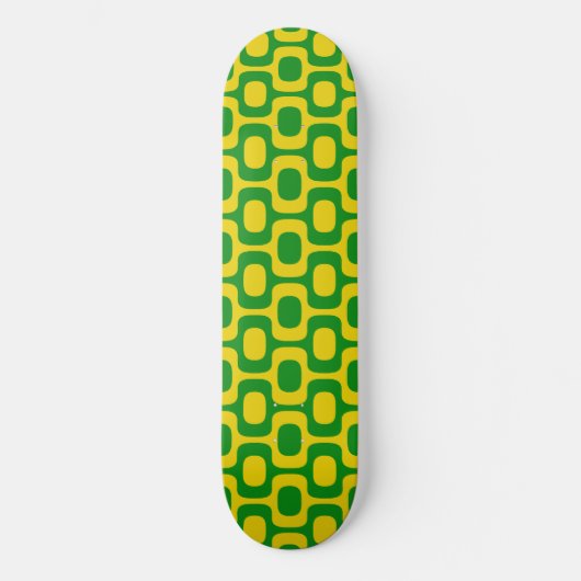 Ipanema Sidewalk Pattern, Beach Pattern, Brazil Skateboard (Vorderseite)