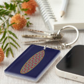 Ipanema Sidewalk Surfbrett Schlüsselanhänger (Vorderseite rechts)