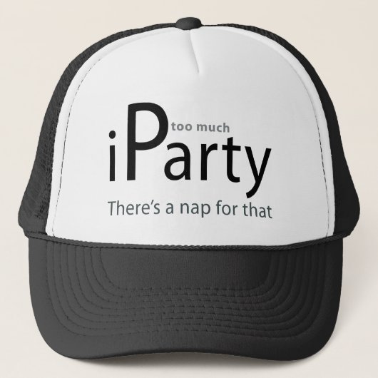 iParty Fernlastfahrer-Hut-Vorlage Truckerkappe (Vorderseite)