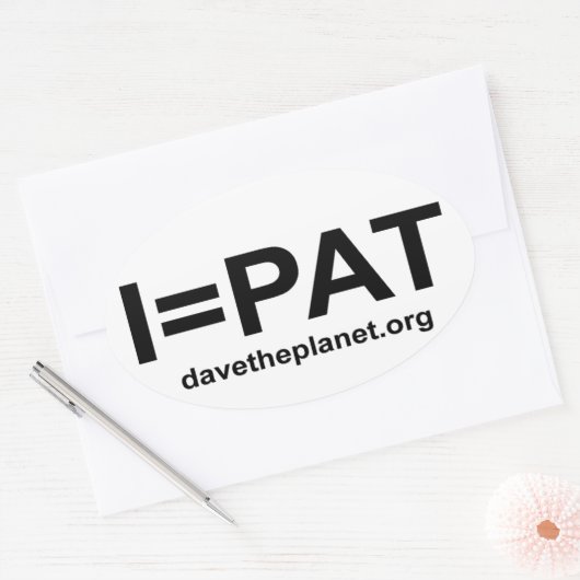 IPAT-Aufkleber - Planetensturm Ovaler Aufkleber (Umschlag)