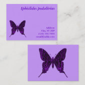 Iphiclides podalirius Visitenkarte (Vorne/Hinten)