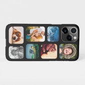 iPhone11 Pro Foto Collage Template umgerundet Hand iPhone Hülle (Rückseite (Horizontal))