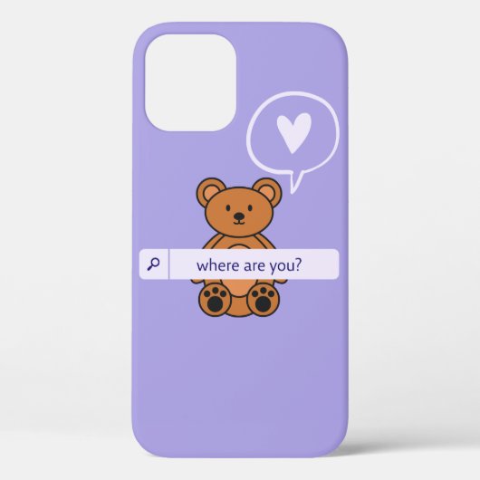 iPhone12-Hülle, lila Case-Mate iPhone Hülle (Rückseite)