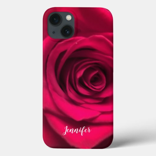 iPhone 10 X Fall mit Rote Rose Personalisiert Case-Mate iPhone Hülle (Rückseite)