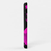 iPhone 11 Case Brushy Black & Pink (Hinten/Rechts)