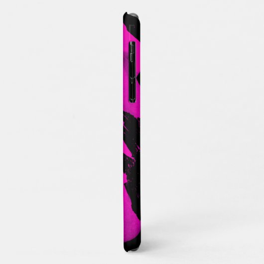 iPhone 11 Case Brushy Black & Pink | Anpassbar (Hinten/Links)