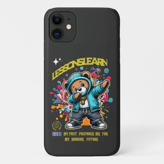 IPHONE 11 DABBING FUTURE LESSONS LEARN CASE (Rückseite)