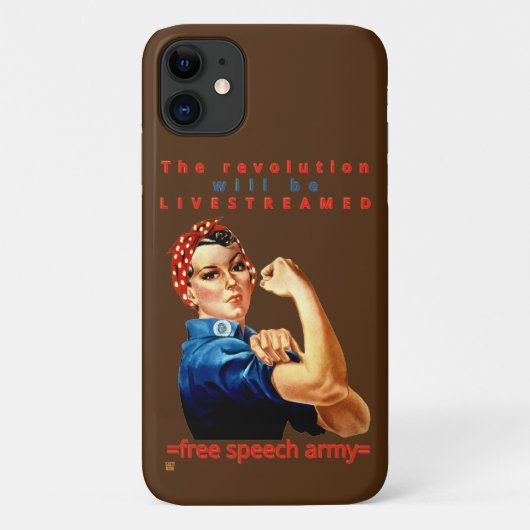 iPhone 11 Gehäuse "THE REVOLUTION..." Case-Mate iPhone Hülle (Rückseite)