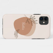 iPhone 11 Hülle | "Clay drizzle" | PERSONALISIERT (Rückseite (Horizontal))