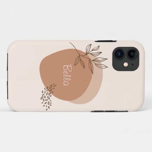 iPhone 11 Hülle | "Clay drizzle" | PERSONALISIERT (Rückseite (Horizontal))