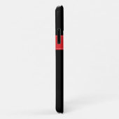 iPhone 11 Hülle | Regenbogen Streifen mit Monogram (Hinten/Rechts)