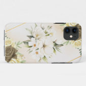 iPhone 11 Hüllen Wasserfarben-Blumen (Rückseite (Horizontal))