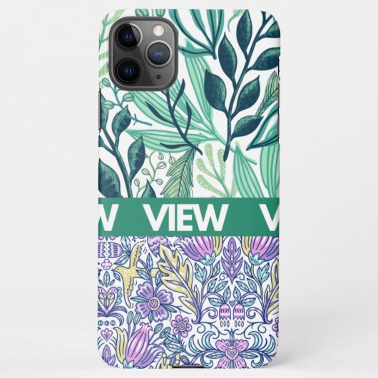 iPhone 11 Pro Max-Blume-Musterbeispiel Hülle (Rückseite)