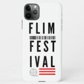 iPhone 11 Pro Max Flim Festival Typografie Fall iPhone Hülle (Rückseite)