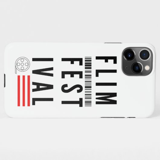 iPhone 11 Pro Max Flim Festival Typografie Fall iPhone Hülle (Rückseite (Horizontal))