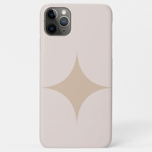 Iphone 11 pro max Light Brown mit Mitte Star Case-Mate iPhone Hülle (Rückseite)