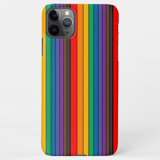 iPhone 11 Pro Max Regenbogen Muster iPhone Hülle (Rückseite)