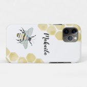 iPhone 11 Pro Zen Doodle Bee Case (Rückseite (Horizontal))