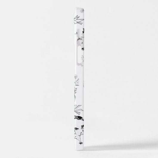 iPhone 12 Fall mit Art Hofmann lineart iPhone Hülle (Linke Seite)