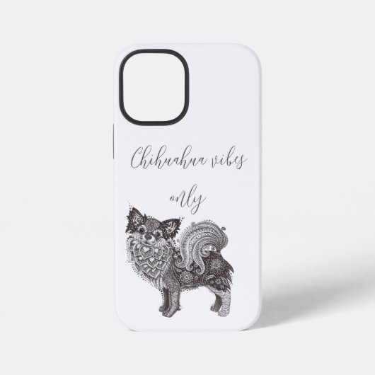 iPhone 12 Mini Hülle Chihuahua Vibes (Rückseite)