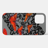 iPhone 12 ORANGE SCHALTFLIES ANTIQUE SCHWARZE FLÄC Case-Mate iPhone Hülle (Rückseite (Horizontal))