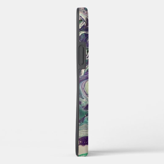 iPhone 12 Pro Artwork Case - Lila und grün (Rückseite / Rechts)