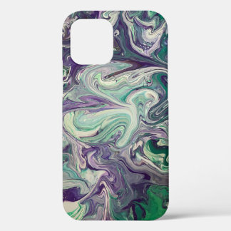 iPhone 12 Pro Artwork Case - Lila und grün