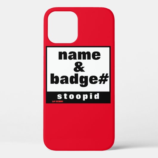 iPhone 12 Pro Fall "NAME & ABZEICHEN#" Case-Mate iPhone Hülle (Rückseite)