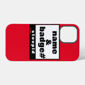 iPhone 12 Pro Fall "NAME & ABZEICHEN#" Hülle (Rückseite (Horizontal))
