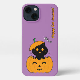 iPhone 13 Ajustable Funda, Brillante Cat-lloween iPhone 13 Hülle