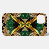 iPhone 13 Case-Mate mit Jamaica-Farben Hülle (Rückseite (Horizontal))