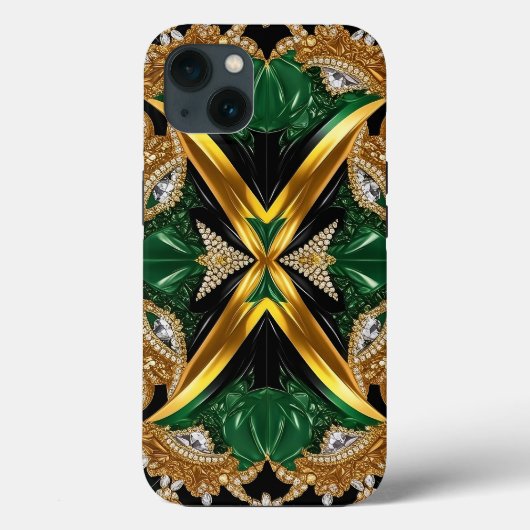 iPhone 13 Case-Mate mit Jamaica-Farben Hülle (Rückseite)
