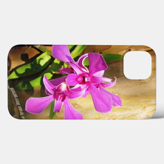 iPhone 13 Case Pink Orchids (Rückseite (Horizontal))