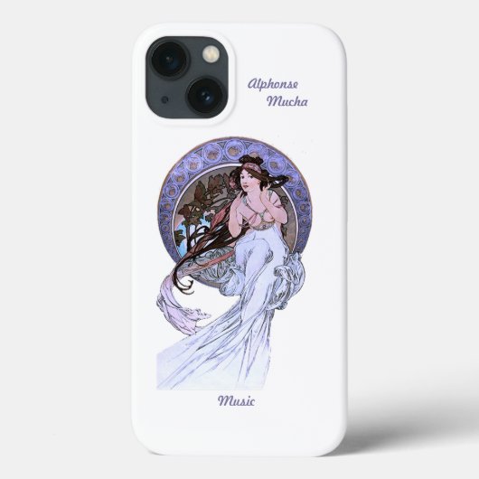iPhone 13 Fall Alphonse Mucha Art Nouveau Case-Mate iPhone Hülle (Rückseite)