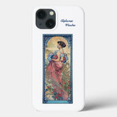 iPhone 13 Fall Alphonse Mucha Art Nouveau Case-Mate iPhone Hülle (Rückseite)